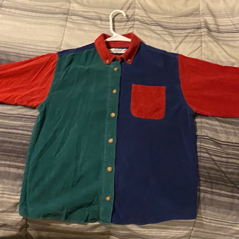 Girls multicolored vintage flannel